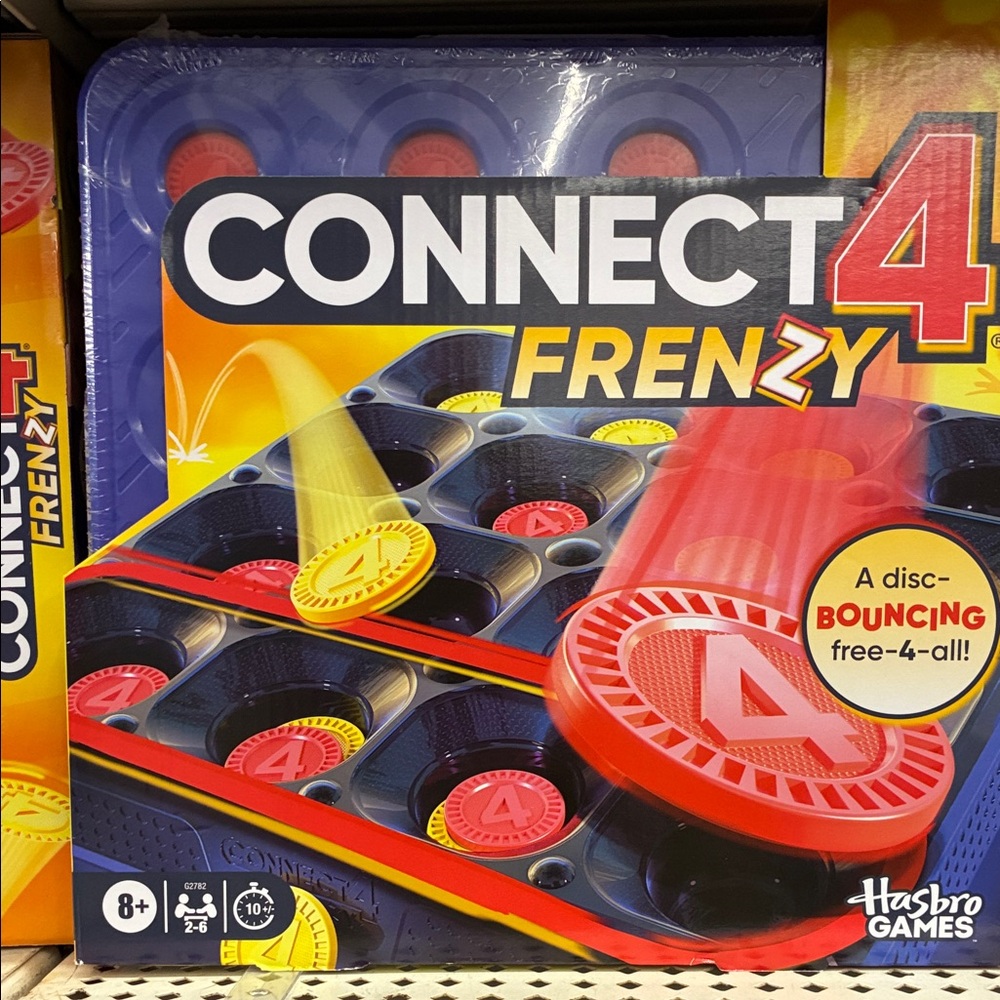 Hasbro Connect 4 Frenzy Game - Red and Blue